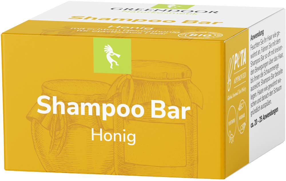 Shampoo Bar Honig solid Shampoo ohne Sulfate, mit echtem Bienenhonig, 8x75g Shampoo Bar Honig solid Shampoo ohne Sulfate, mit echtem Bienenhonig, 8x75g