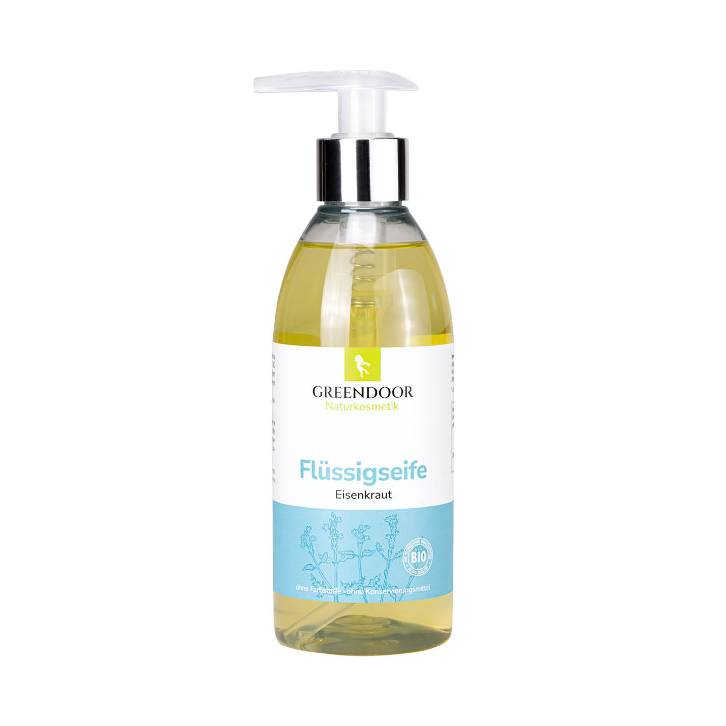Greendoor Flüssigseife Eisenkraut in der Pumpspenderflasche