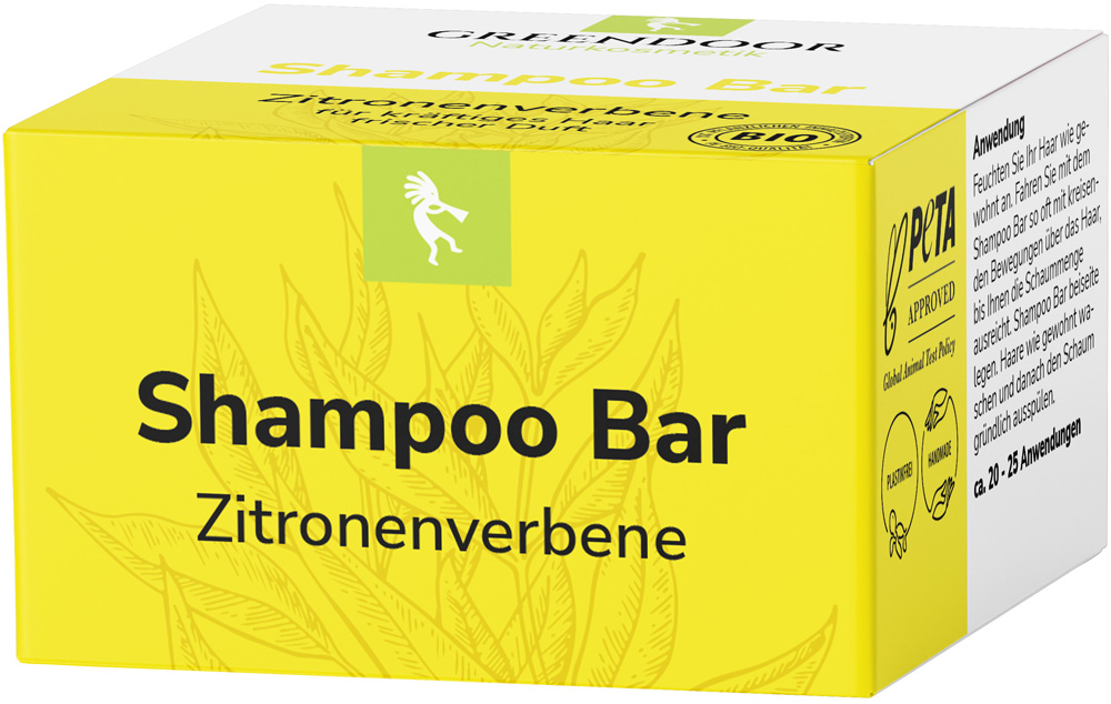 Shampoo Bar Zitronenverbene 75g vegan, Solid Shampoo ohne Sulfate 8x75g Shampoo Bar Zitronenverbene 75g vegan, Solid Shampoo ohne Sulfate 8x75g