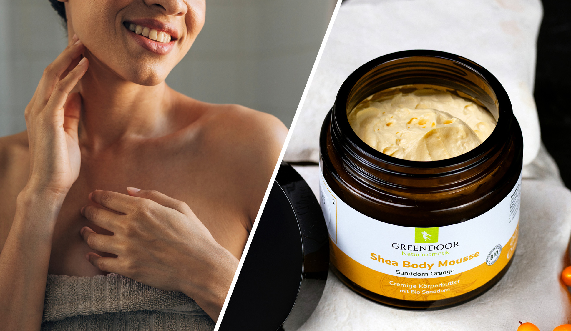 Shea Body Mousse Sanddorn Orange Greendoor Bodymousse Sanddorn Moodbild