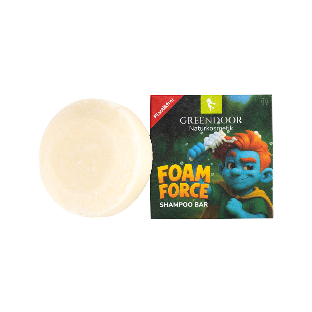 Sonderedition: Fester Kinder Shampoo Bar Foam Force – Plastikfreie Naturkosmetik