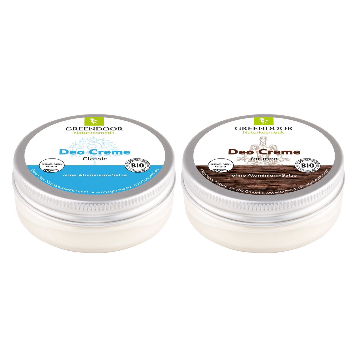Greendoor Deo Creme classic und Deo Crem for men