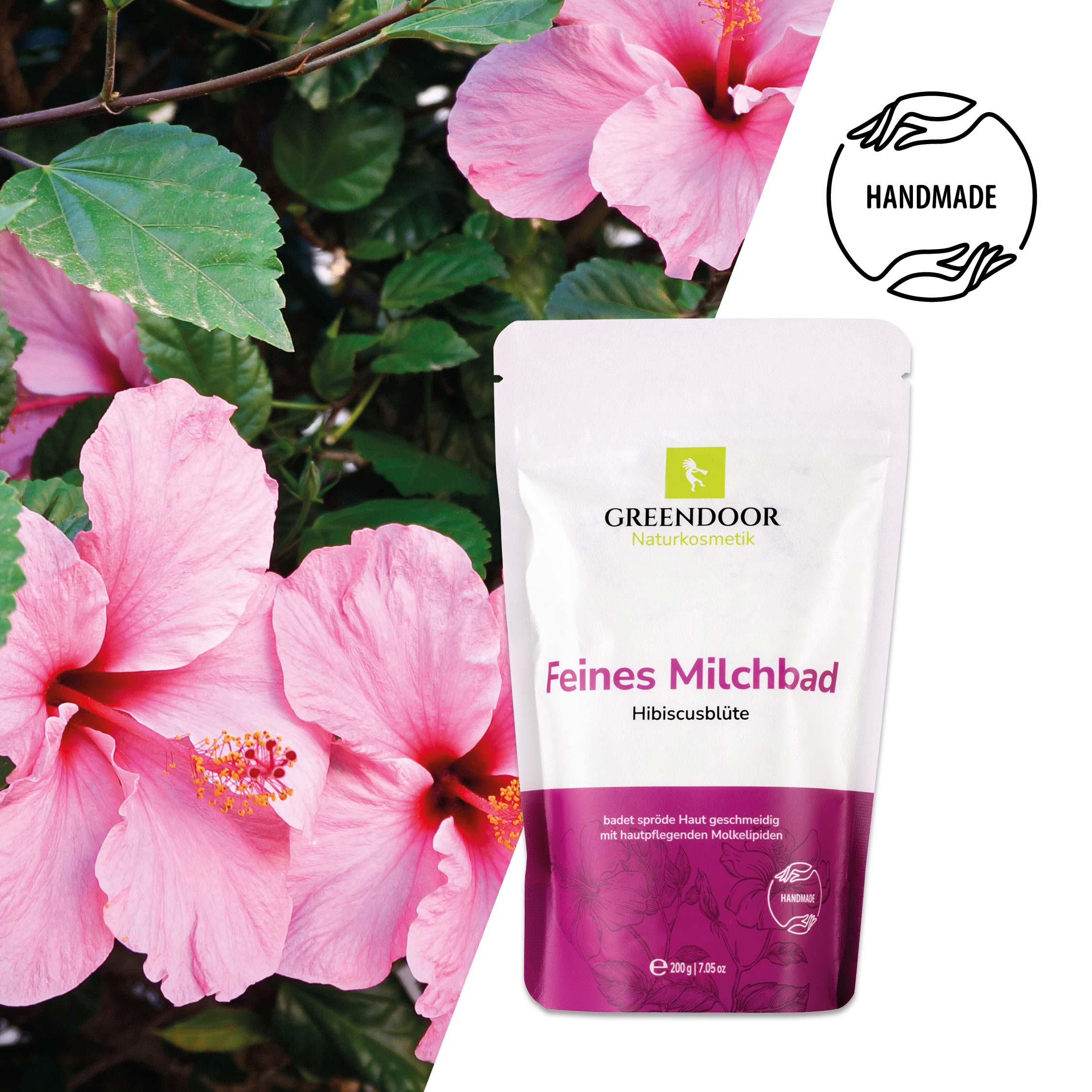 Milchbad Hibiskusblüte Milchbad Hibiskusblüte