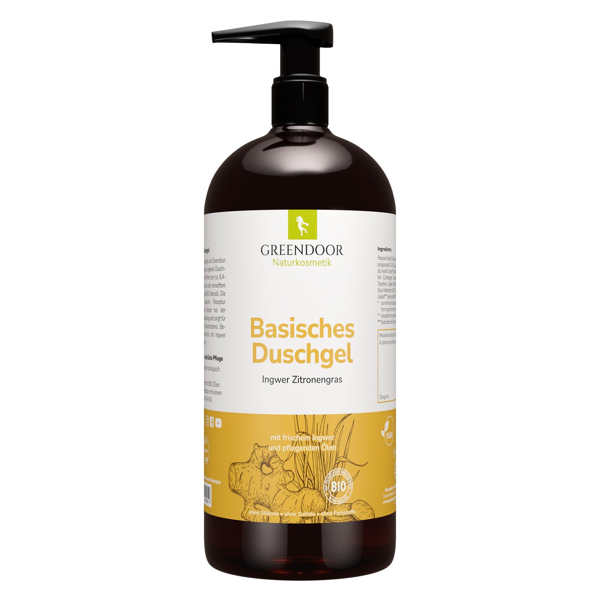 Basisches Duschgel XL Ingwer Zitronengras