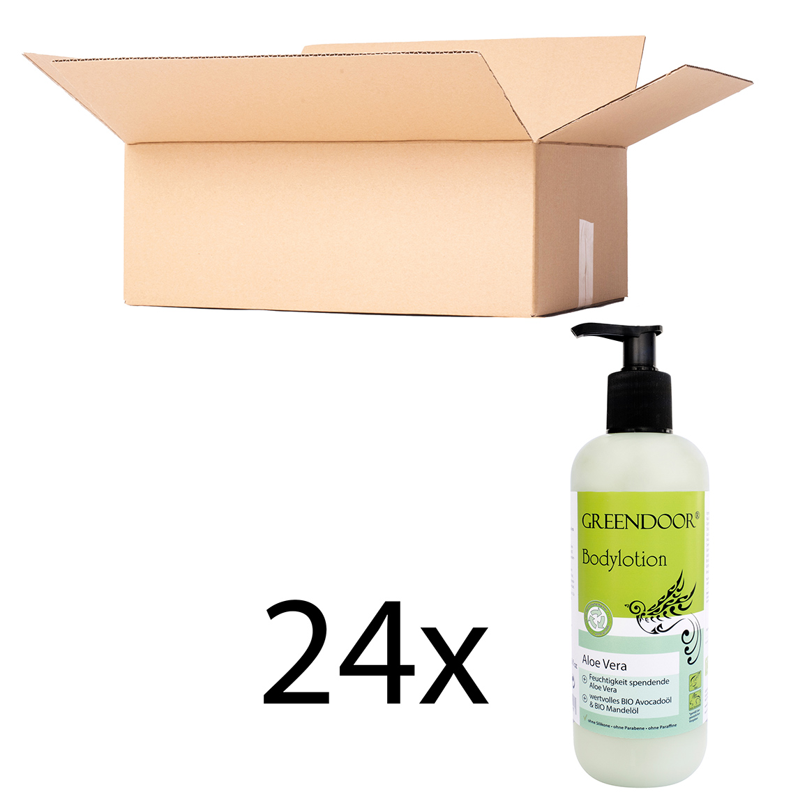 Karton-500ml-Bodylotion-24-xfKGoEo53M1tGw Bodylotion Aloe Vera 24 x 500ml, Körperlotion ohne Parabene, After Sun Lotion