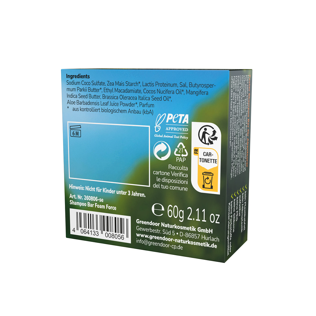 Sonderedition: Fester Kinder Shampoo Bar Foam Force – Plastikfreie Naturkosmetik