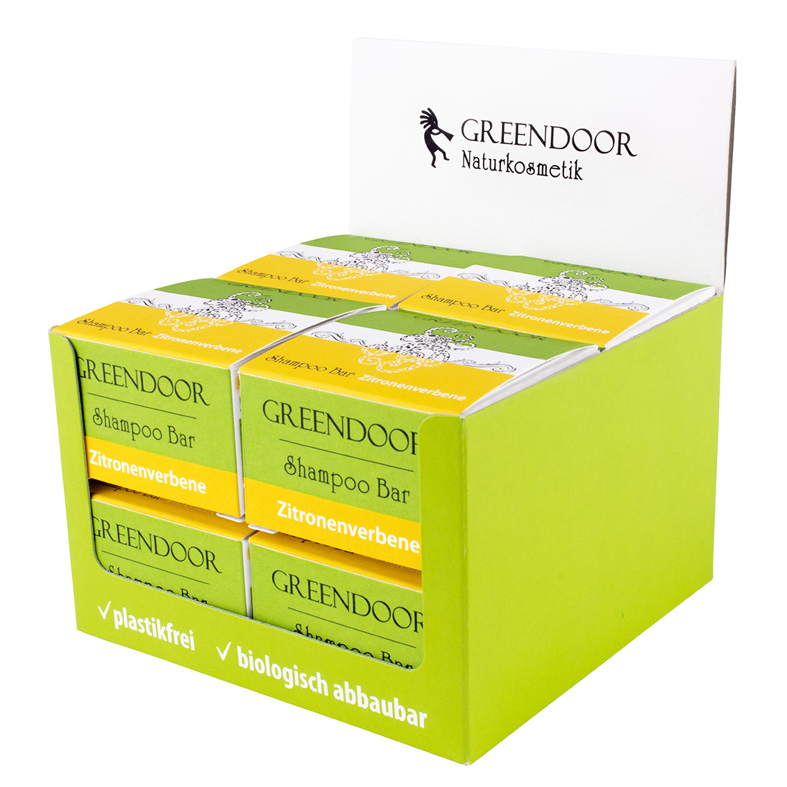 Tray-Shampoo-Bar-Zitronenverbene-8x Shampoo Bar Zitronenverbene 75g vegan, Solid Shampoo ohne Sulfate 8x75g