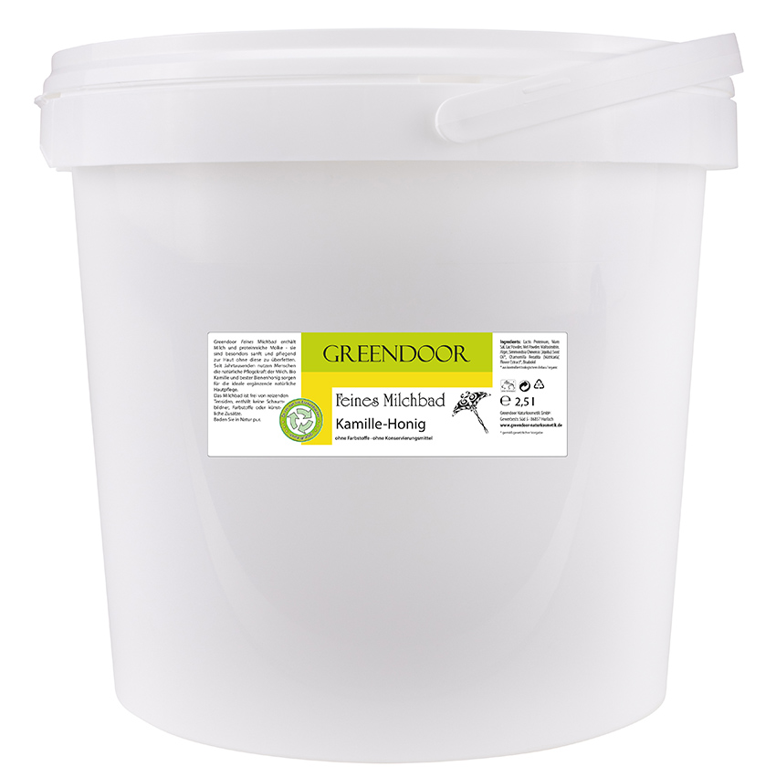 Eimer-2-5l-Milchbad-Kamille-Honig Eimer mit Milchbad Kamille Honig