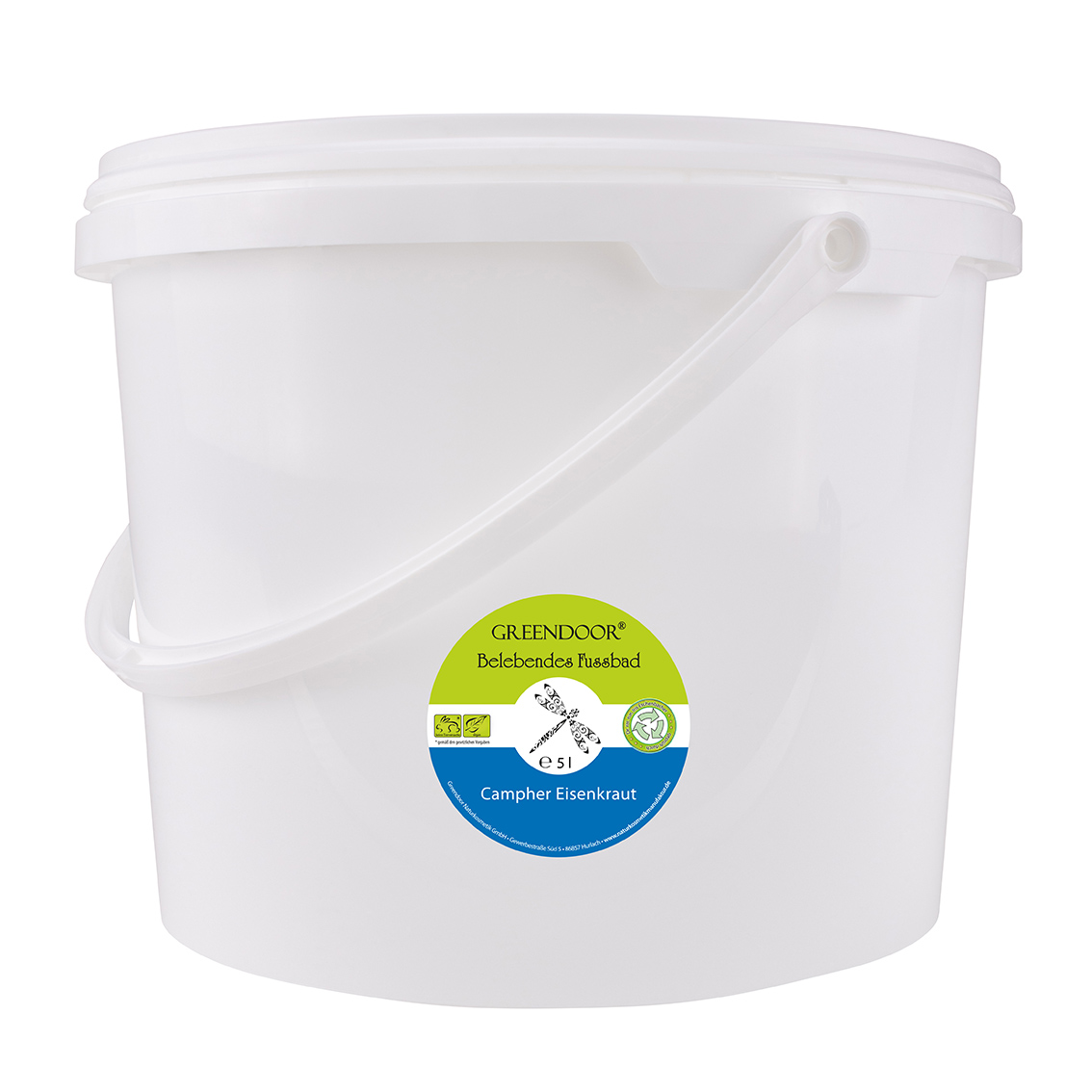 Eimer-5l-Fussbad Eimer mit Greendoor Fußbad