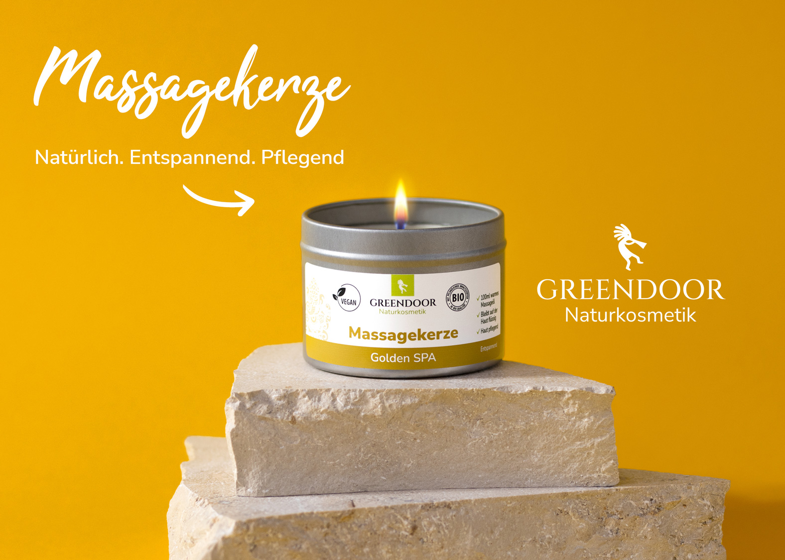 Massagekerze Golden Spa