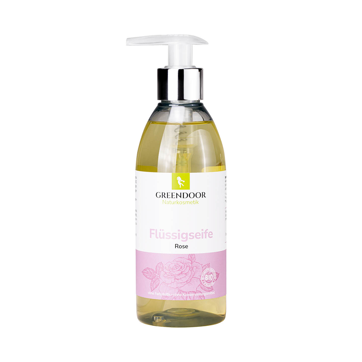 Greendoor Flüssigseife Rose in der Pumpspenderflasche