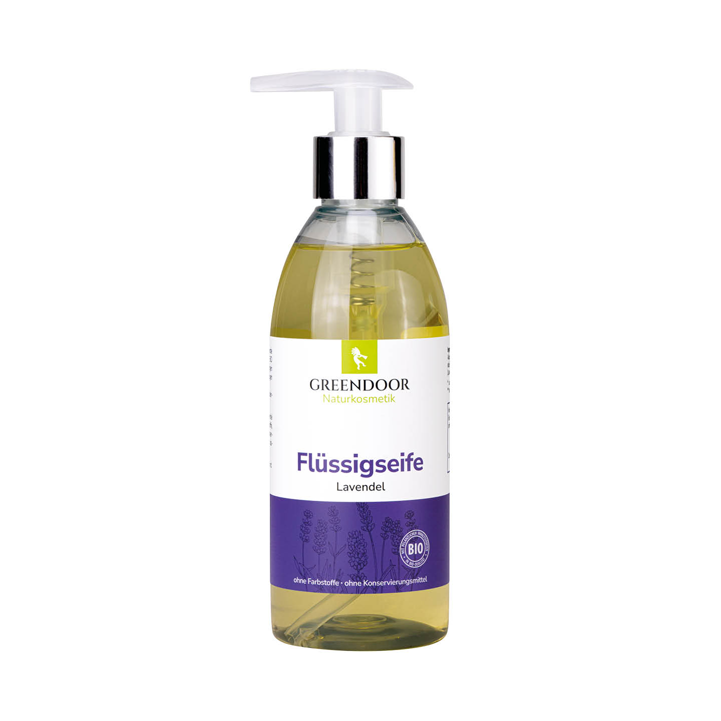 Greendoor Flüssigseife Lavendel in der Pumpspenderflasche