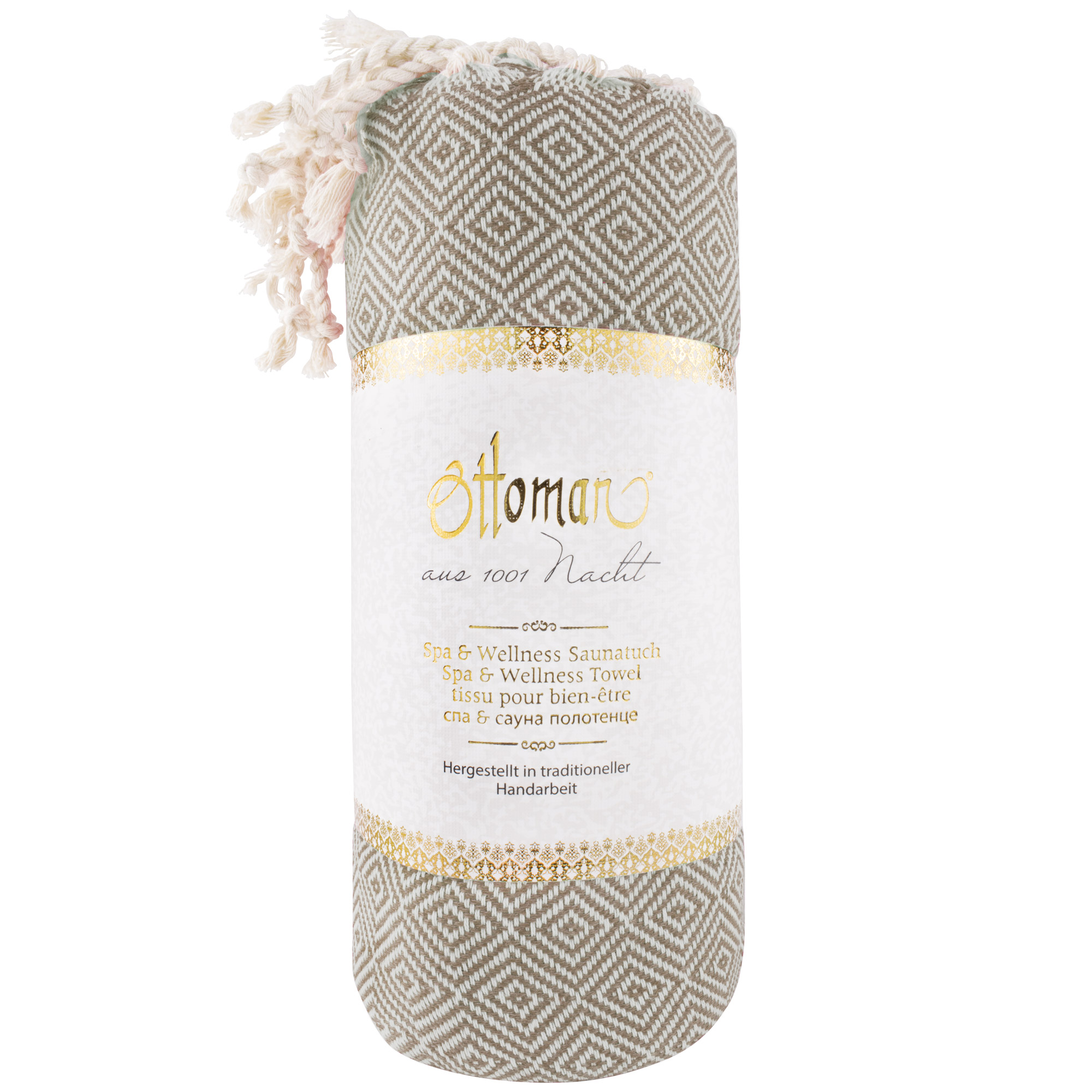 Hamam Tuch Rautenmuster cappuccino