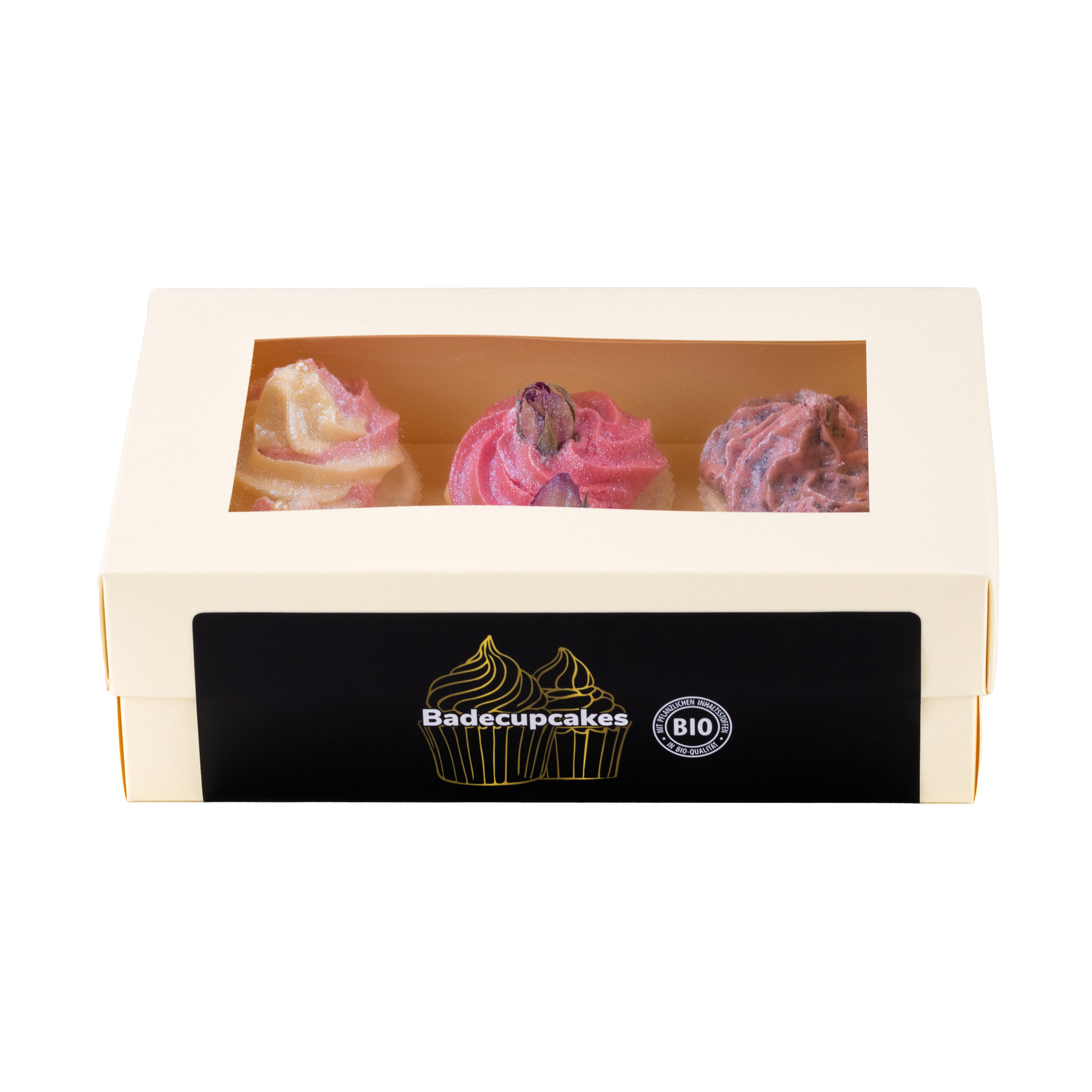 Geschenk Set Badecupcake Frozen Rose Geschenk Set Badecupcake Frozen Rose