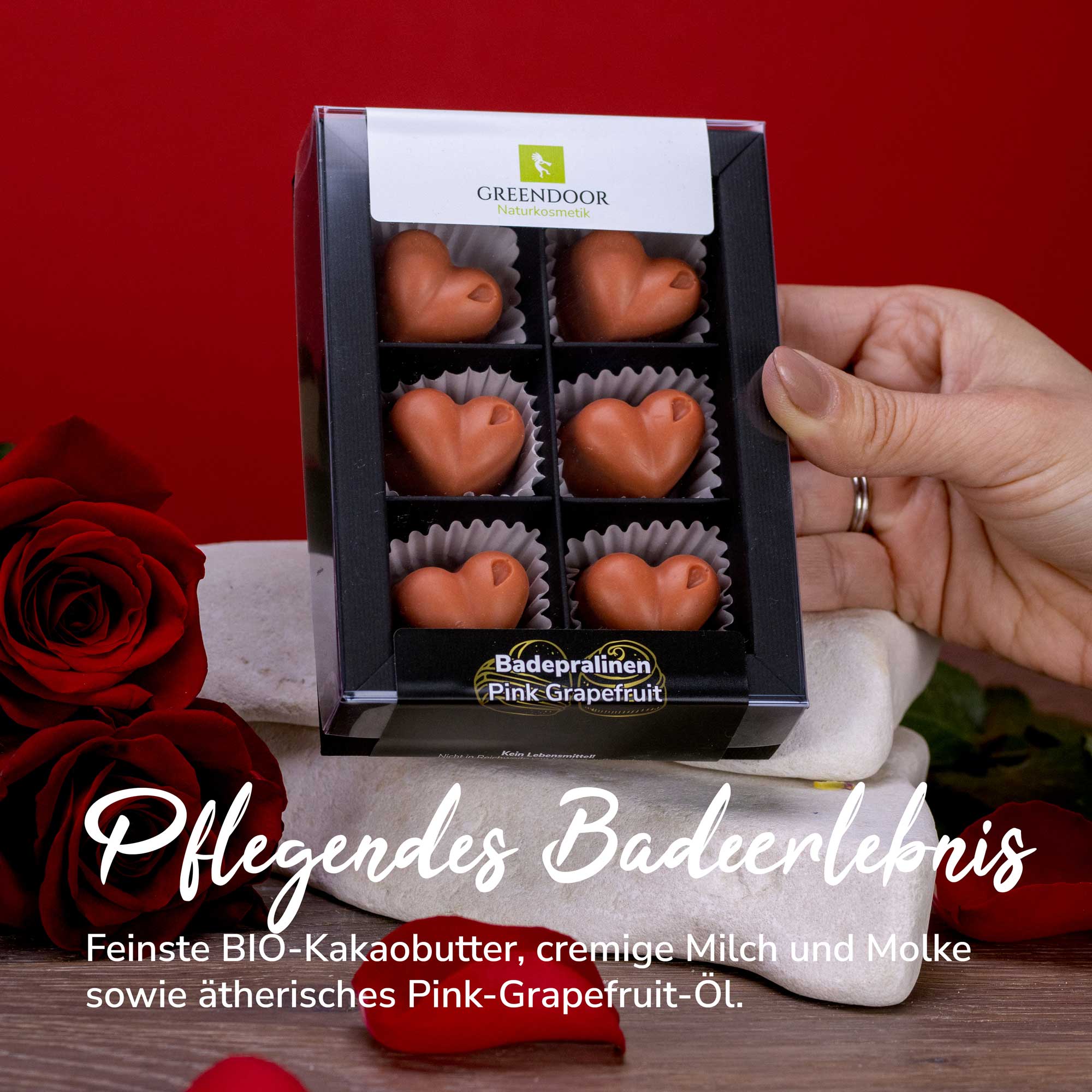 Geschenk Set Badepralinen Pink Grapefruit