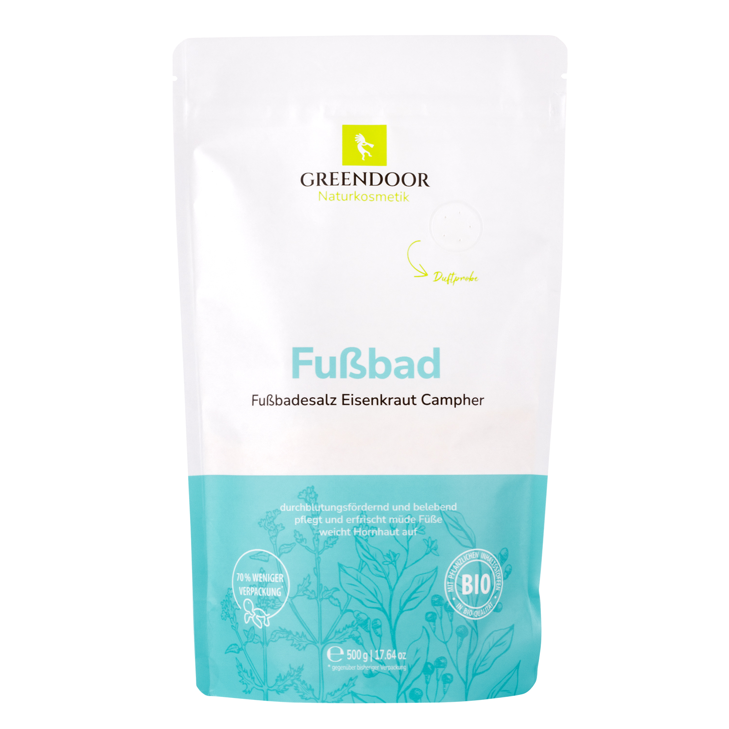 Packung Greendoor Fußbad