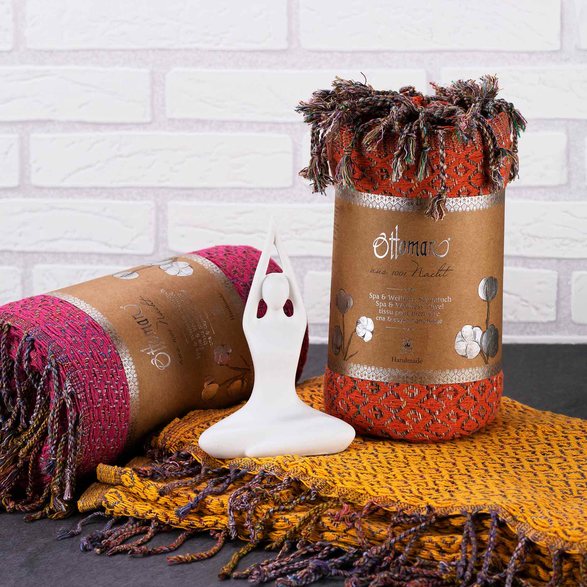 Premium Hamam Tuch Jasmin orange